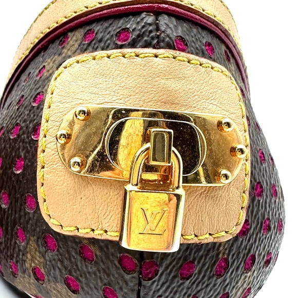 Louis Vuitton Monogram Canvas Pink Gold Lock Buckle Pumps Heels Shoes 8.5/39 - Picture 7 of 14